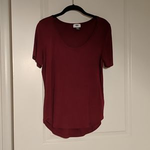 Scoop neck tee